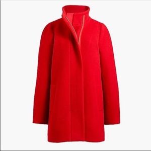 J. Crew Stadium Cloth City Coat Neon Flame